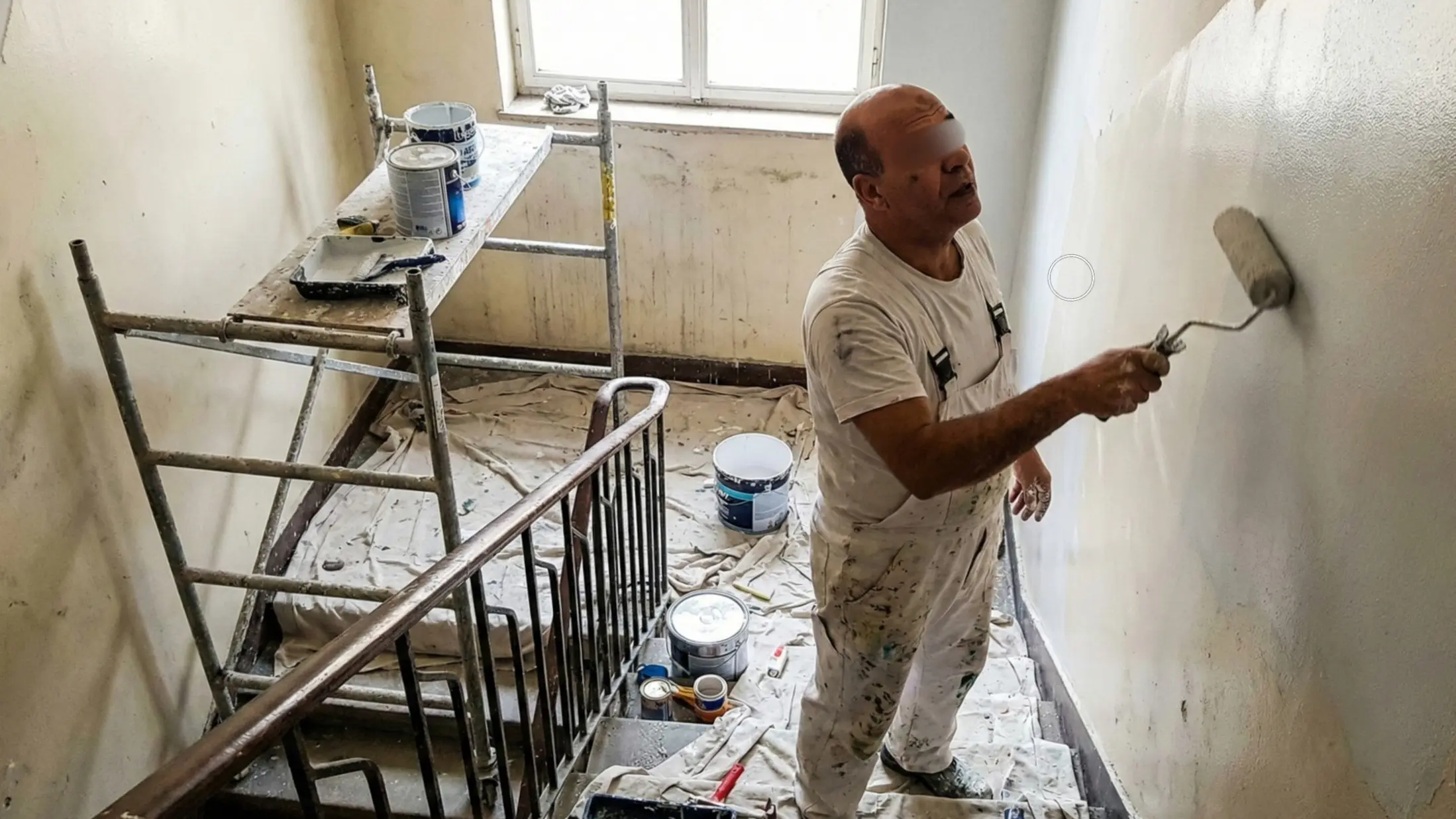 Rénovation cage d'escalier - Avant travaux de rénovation